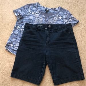 St. Johns Bay Bermuda Jean Shorts